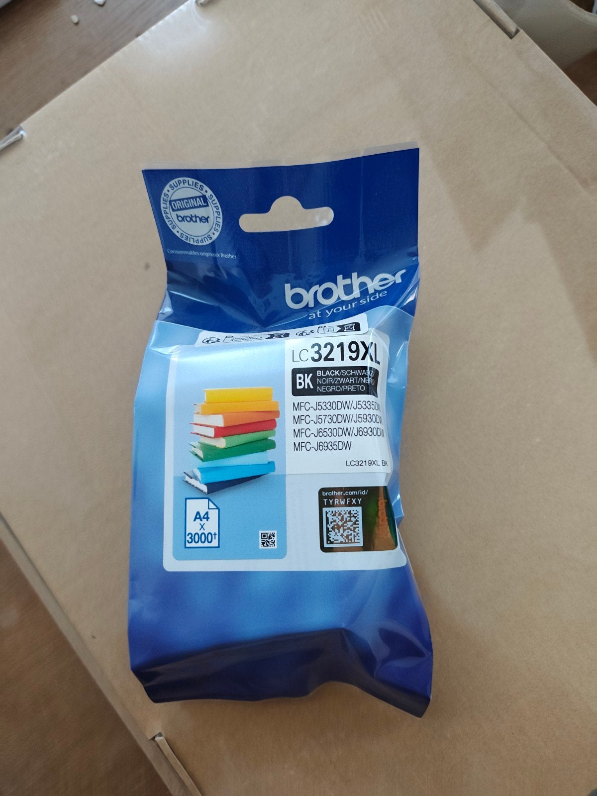 Brother Inktcartridge ZWART, Ophalen of Verzenden, Nieuw, Brother