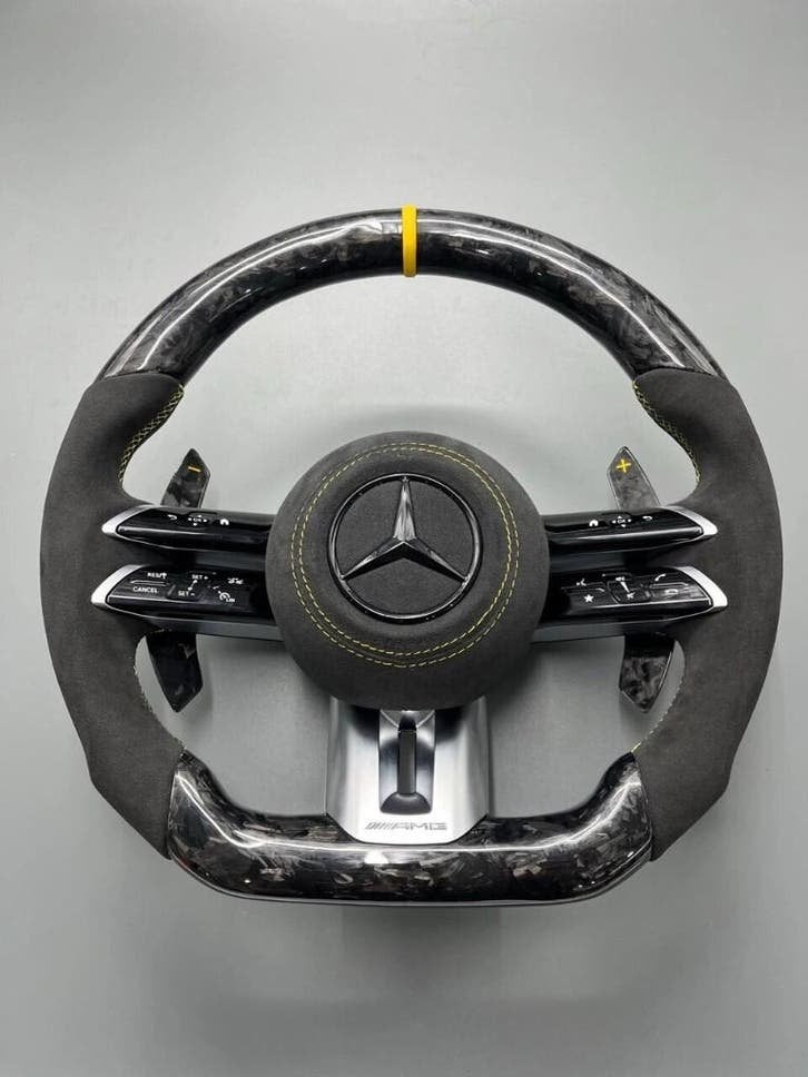 Mercedes dragonfly stuur forged carbon alcantara upgrade, Auto diversen, Tuning en Styling, Ophalen of Verzenden, ., ., .