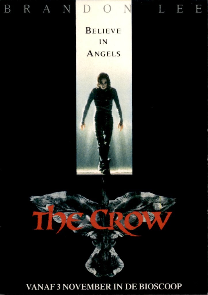 filmkaart, The Crow, Brandon Lee, Ophalen of Verzenden, 1980 tot heden, Ongelopen, Cultuur en Media