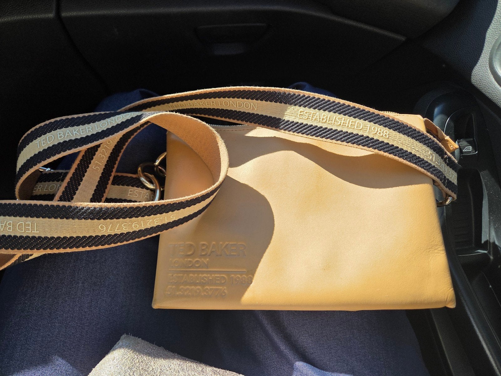 Ted Baker London Crossbody Tas - Beige, Ophalen of Verzenden, Gebruikt, Beige, Schoudertasje