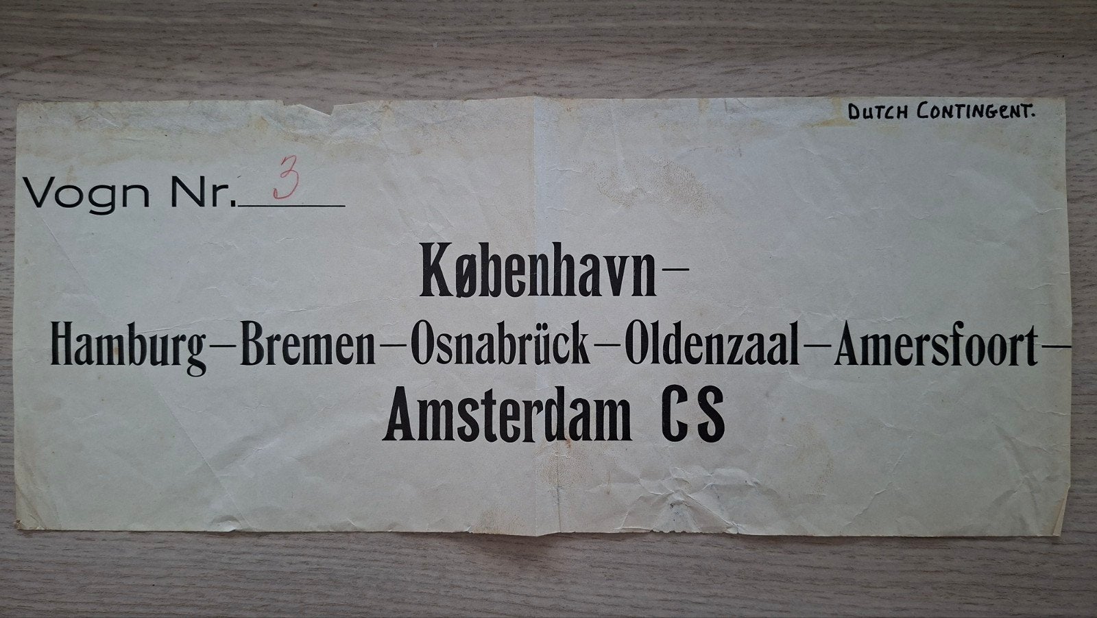 Wereld Jamboree 1924 reserveringslabel treincoupe, Ophalen of Verzenden, Gebruikt, Overige typen