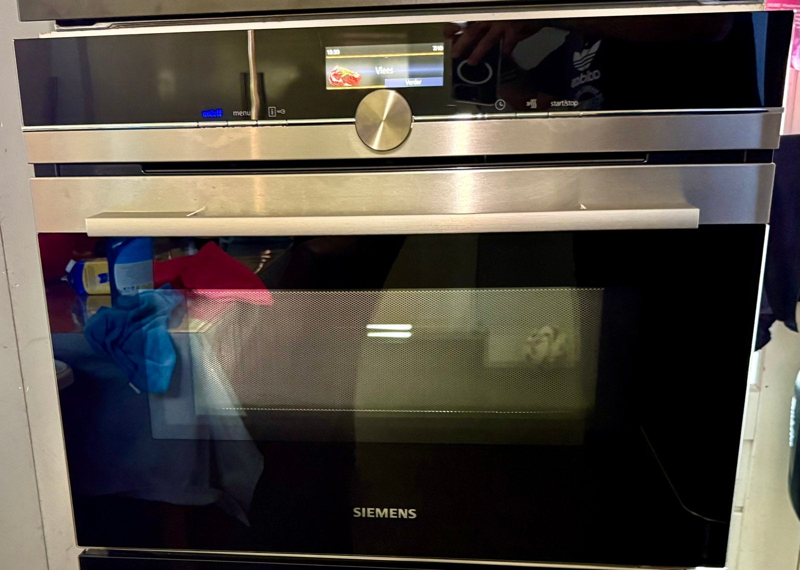 SIEMENS INBOUW COMBI OVEN/MAGNETRON CM636GBS1(Nieuwstaat), Combimagnetron, Ophalen of Verzenden, Zo goed als nieuw, Inbouw