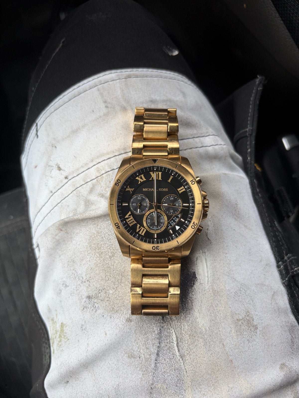 Michael Kors Horloge Goud - Zo goed als nieuw, Overige merken, Polshorloge, Ophalen of Verzenden, Zo goed als nieuw
