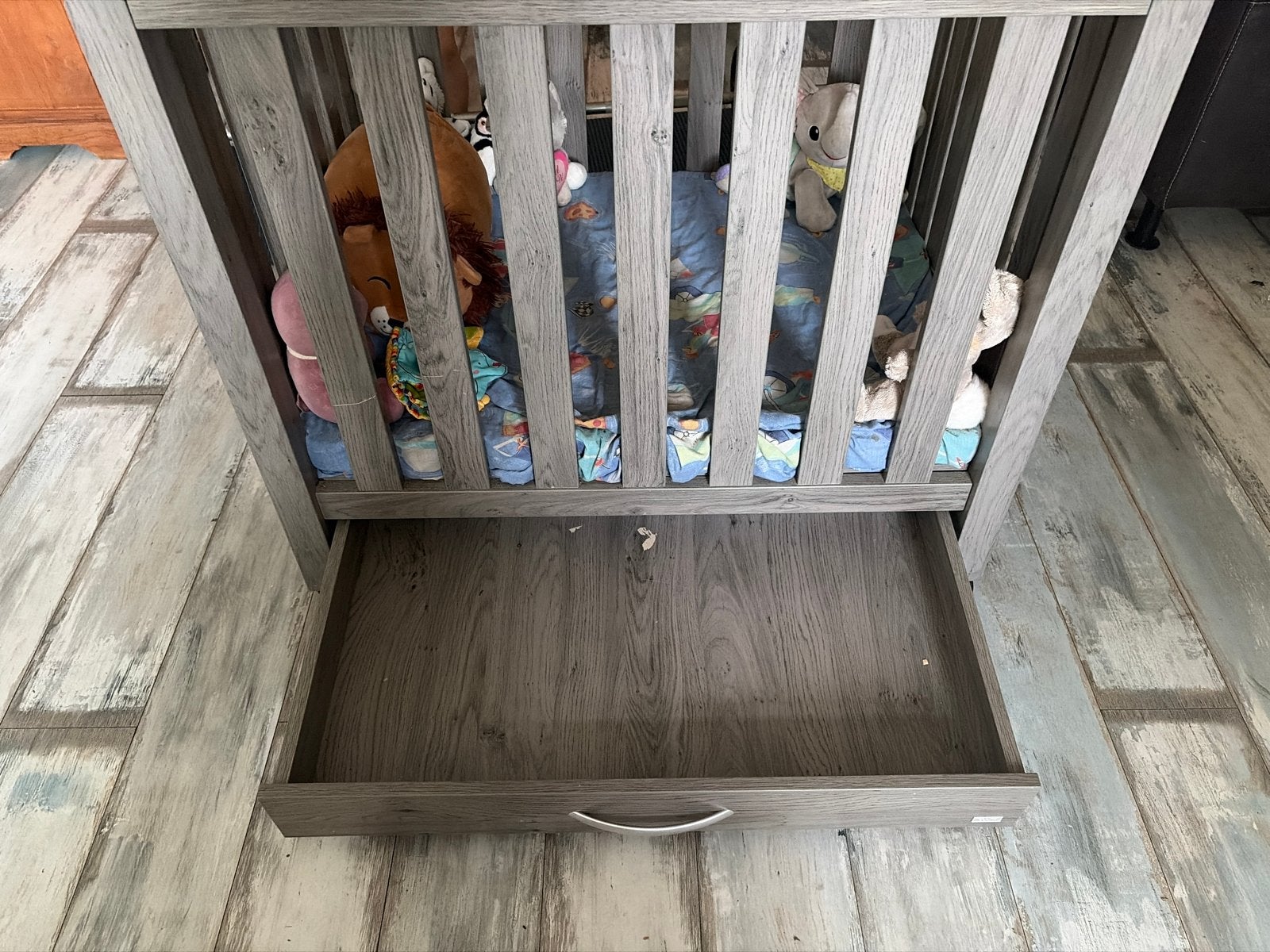 TWF Babybox met matras en lade, Kinderen en Baby's, Ophalen, Gebruikt, Vierkant, Lade