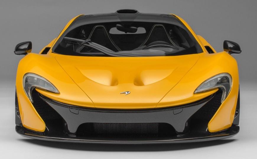 McLaren P1 Vulcano Yellow 1:8 van Amalgam, Ophalen of Verzenden, Nieuw, 1:5 t/m 1:8, Auto
