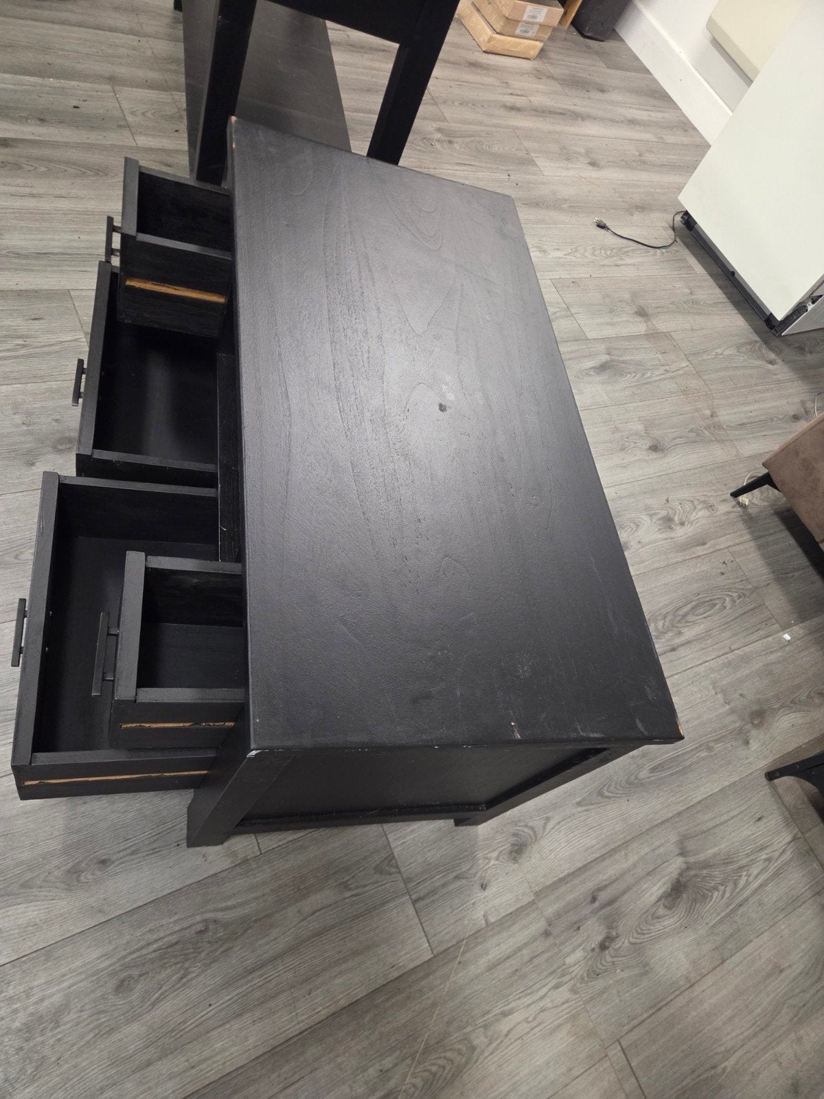 Set van 2 massief houten kastjes: hoog en laag, Ophalen, Gebruikt