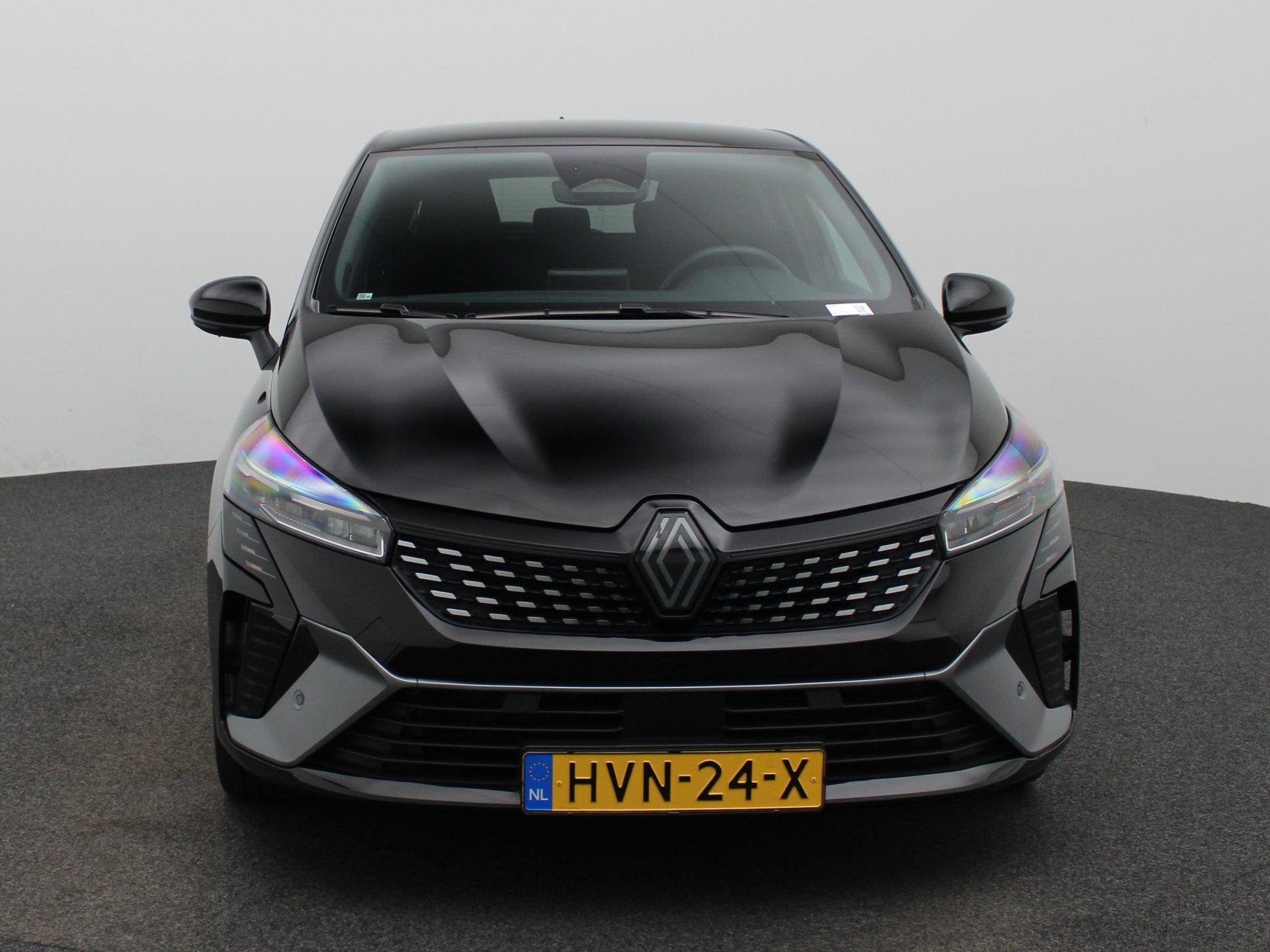 Renault Clio 1.6 E-Tech Full Hybrid Esprit Alpine 145PK | Au, Gebruikt, Euro 6, Leder en Stof, Zwart