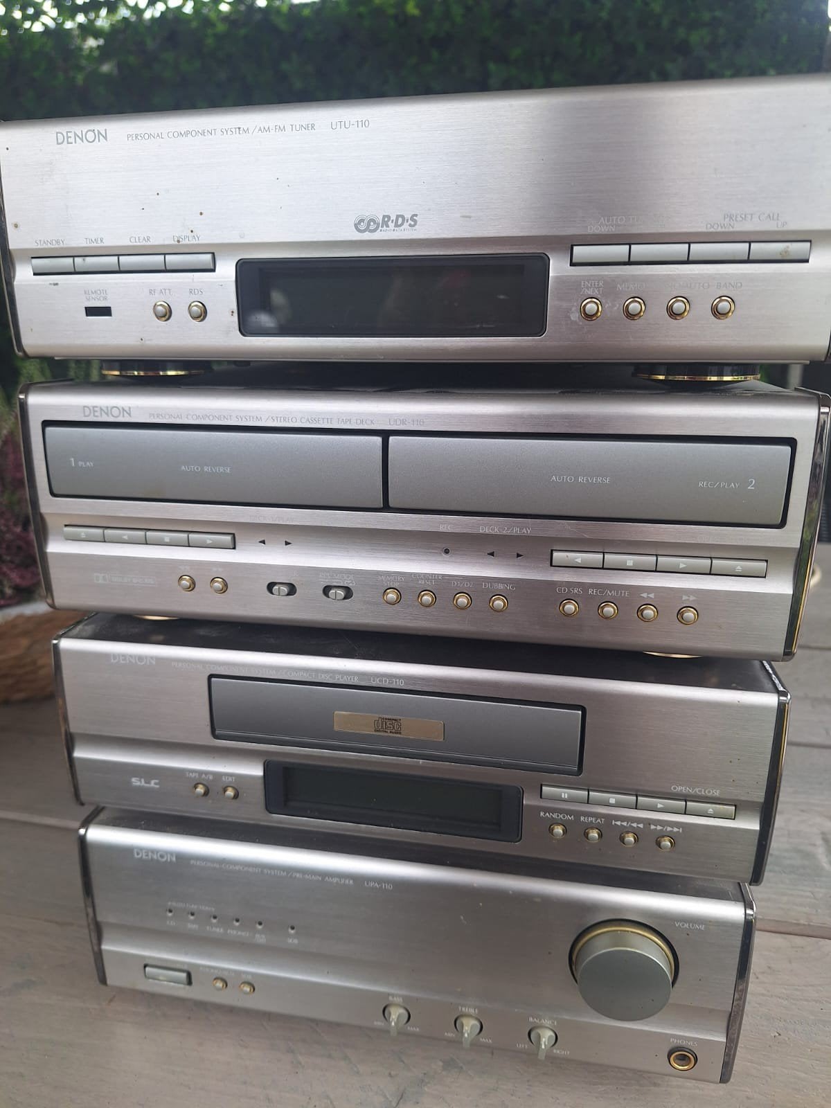 Denon Personal Component System D-110 met afstandsbediening, Ophalen, Gebruikt, Cassettedeck, Denon