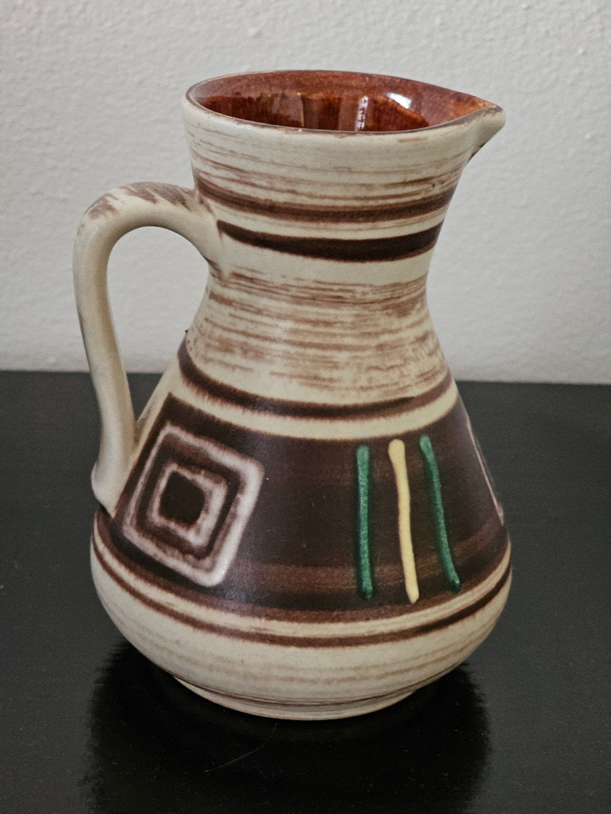West Germany kruikje Jasba 218/12, Overige kleuren, Aardewerk of Porselein, Ophalen of Verzenden, Zo goed als nieuw
