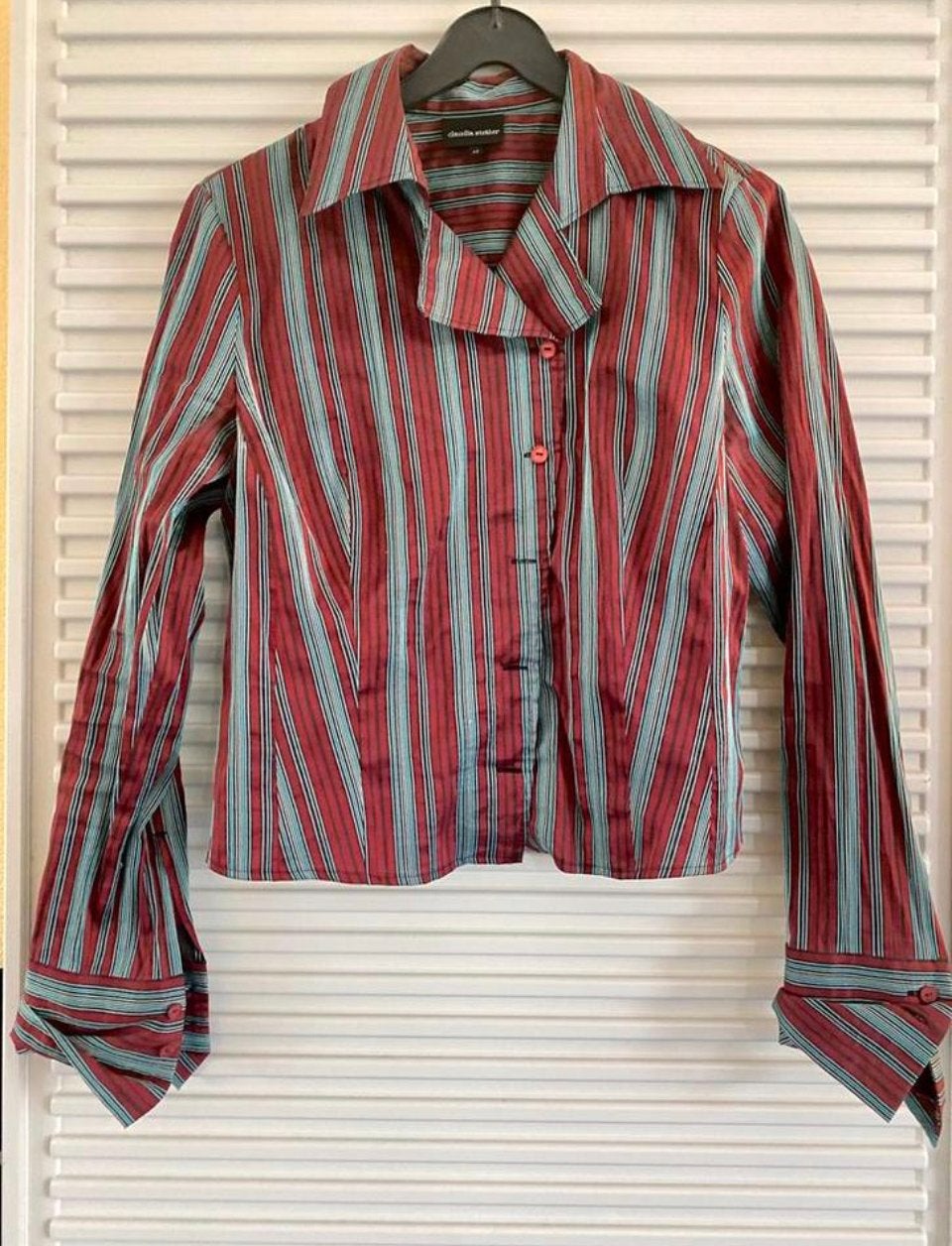 Stijlvol gestreept bloesje - zijde - Claudia Sträter mt 40, Kleding | Dames, Maat 38/40 (M), Ophalen of Verzenden, Claudia Sträter