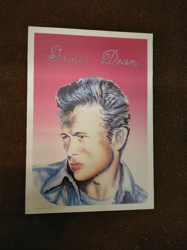 James Dean Rebel vintage pop tekening print afbeelding 2, Verzamelen, Verzenden, Zo goed als nieuw