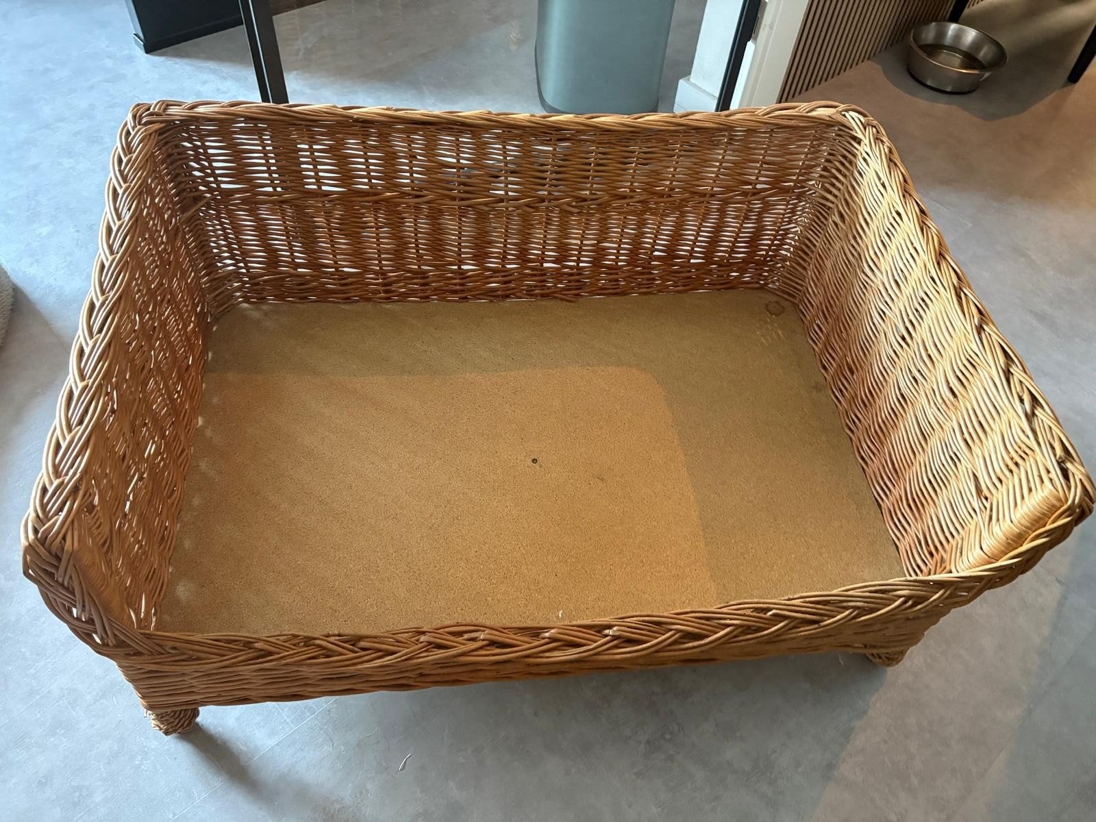 Rieten hondenmand, Dieren en Toebehoren, Hondenmanden, Ophalen, Gebruikt, Riet