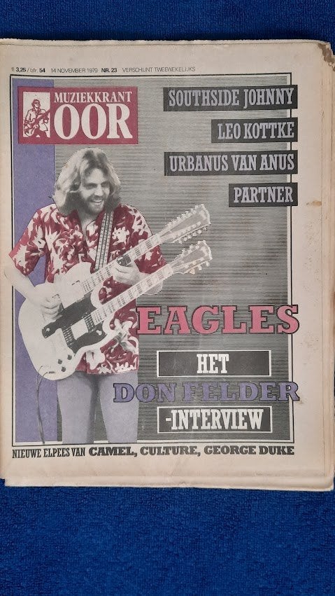 OOR 23-1979 Don Felder The Eagles Southside Johnny Leo Kottk, Ophalen of Verzenden, Zo goed als nieuw, Muziek, Film of Tv