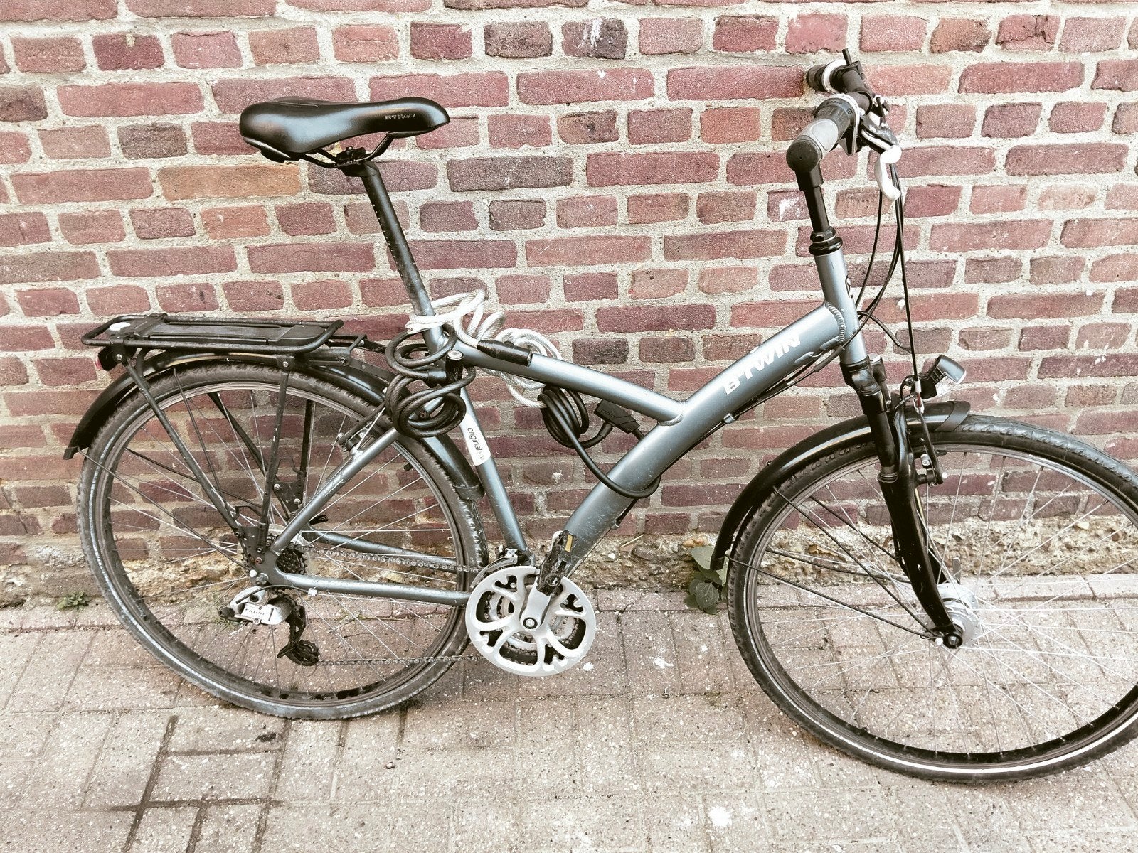 B'TWIN Original Hybride Fiets / Sportieve Stadsfiets, Ophalen, Gebruikt, Minder dan 10 versnellingen, Overige merken