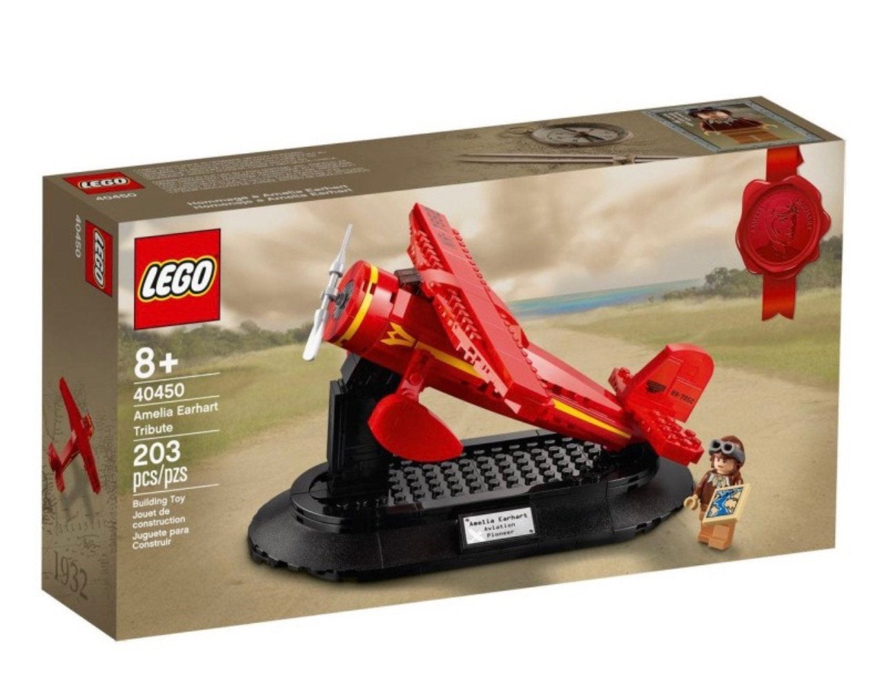 LEGO 40450 Amelia Earhart Tribute *NIEUW* sealed. 🆕, Lego, Nieuw, Ophalen of Verzenden, Complete set