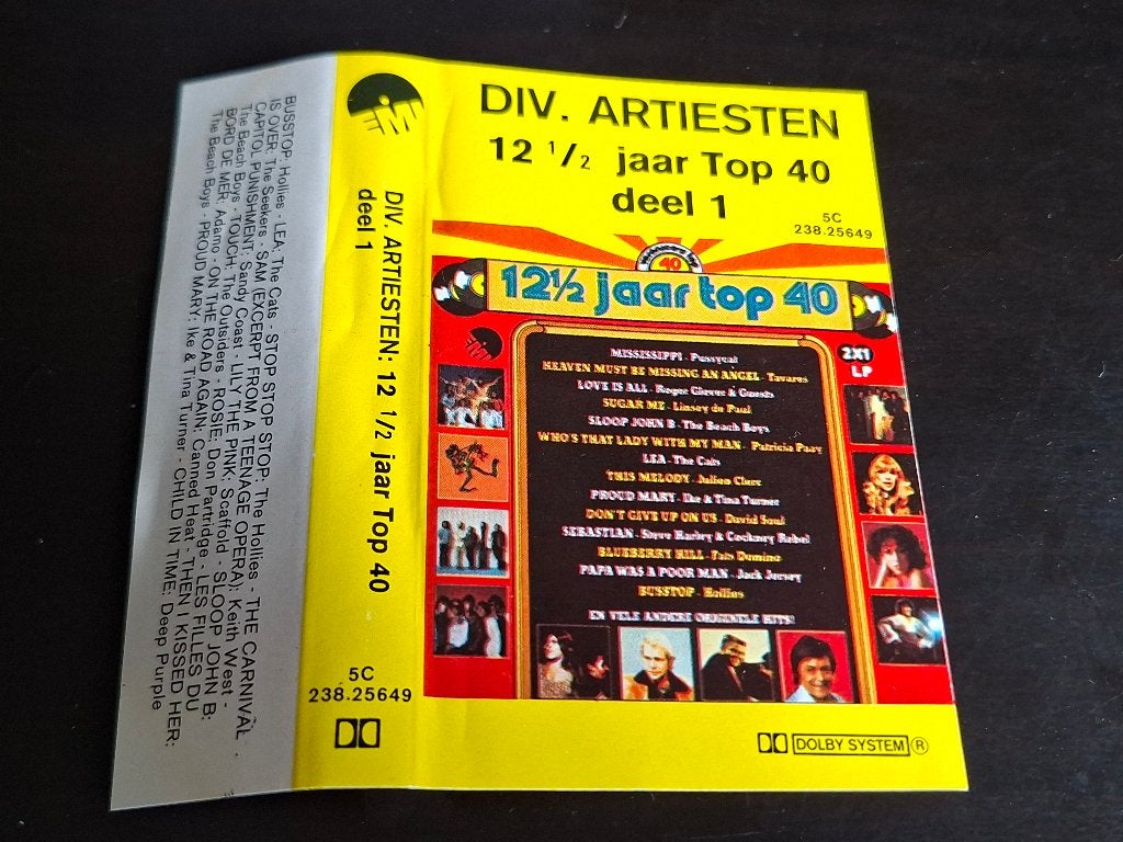12 1/2 JAAR TOP 40 DEEL 1 (MC), Ophalen of Verzenden, Zo goed als nieuw, Origineel, 1 bandje