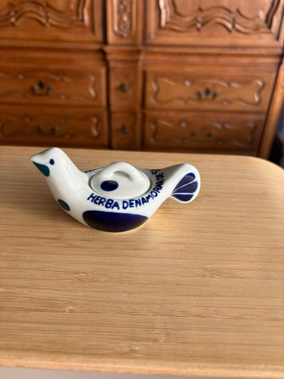Vintage Sargadelos Porseleinen Duifje - Herba de Namorar, Ophalen of Verzenden