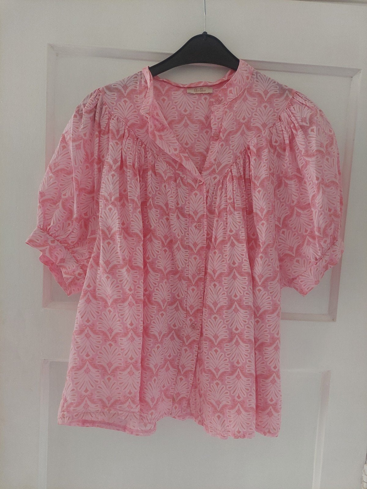 BoeBou roze blouse maat universeel, Ophalen, Maat 46/48 (XL) of groter, BoeBou, Zo goed als nieuw