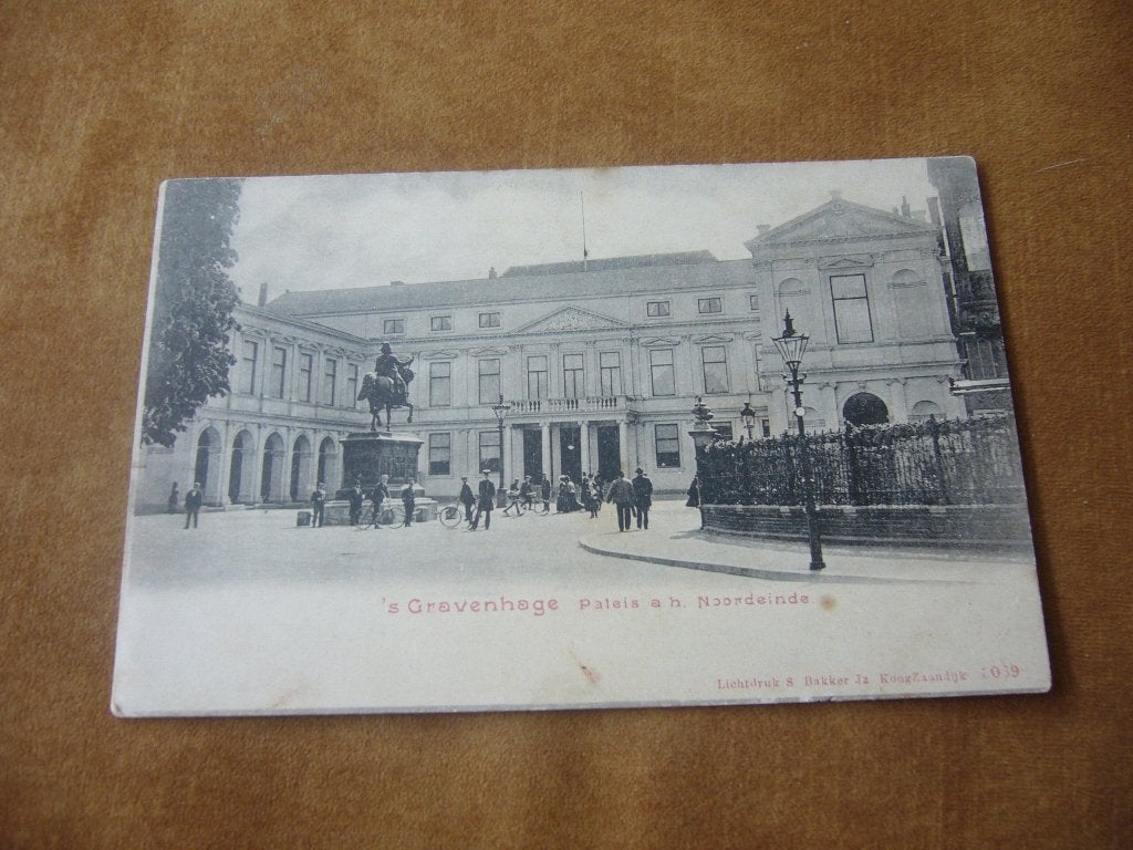 S, GRAVENHAGE = PALEIS AAN HET NOORDEINDE BRIEFKAART, Ophalen of Verzenden, Voor 1920, Ongelopen, Zuid-Holland