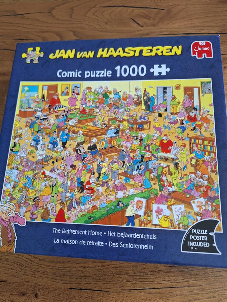 Het Bejaarden tehuis 1000., Hobby en Vrije tijd, Denksport en Puzzels, Ophalen of Verzenden, 500 t/m 1500 stukjes, Zo goed als nieuw