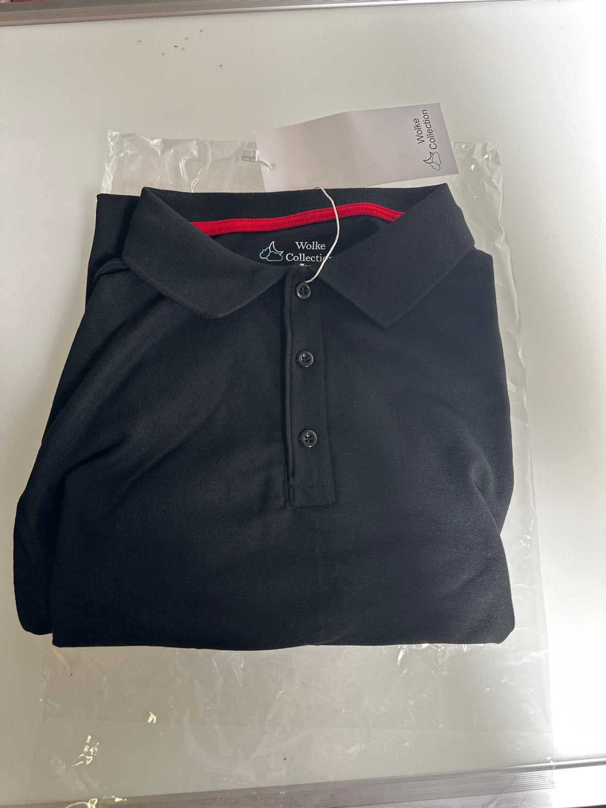Wolke Collection Polo Shirt Zwart Maat M-S-L- XL Nieuw, Ophalen, Zwart, Wolke, Tshirt