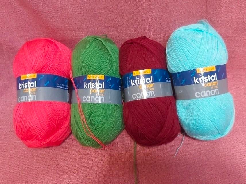 Kristal Canan Garen - 4 bollen in diverse kleuren | DIY, Hobby en Vrije tijd, Breien en Haken, Ophalen of Verzenden, Nieuw, Breien of Haken