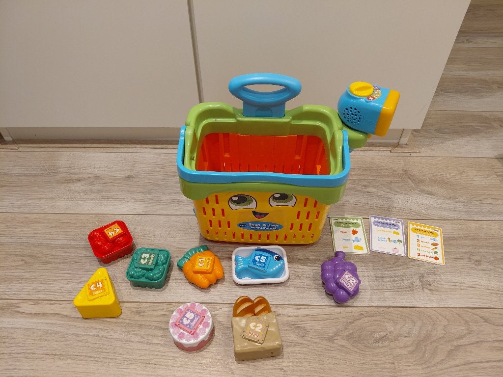 VTech Scan & Leer 2-in-1 Winkelmand, Ophalen, Zo goed als nieuw, 2 tot 4 jaar