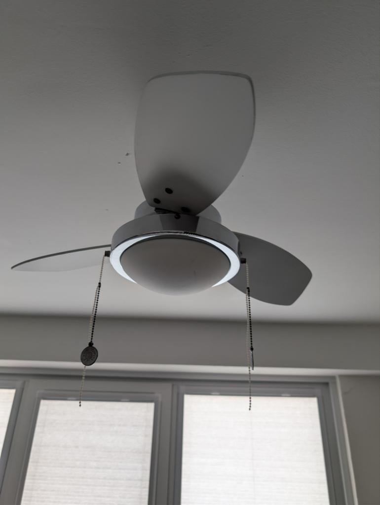 Plafondventilator met verlichting - Modern design, Ophalen