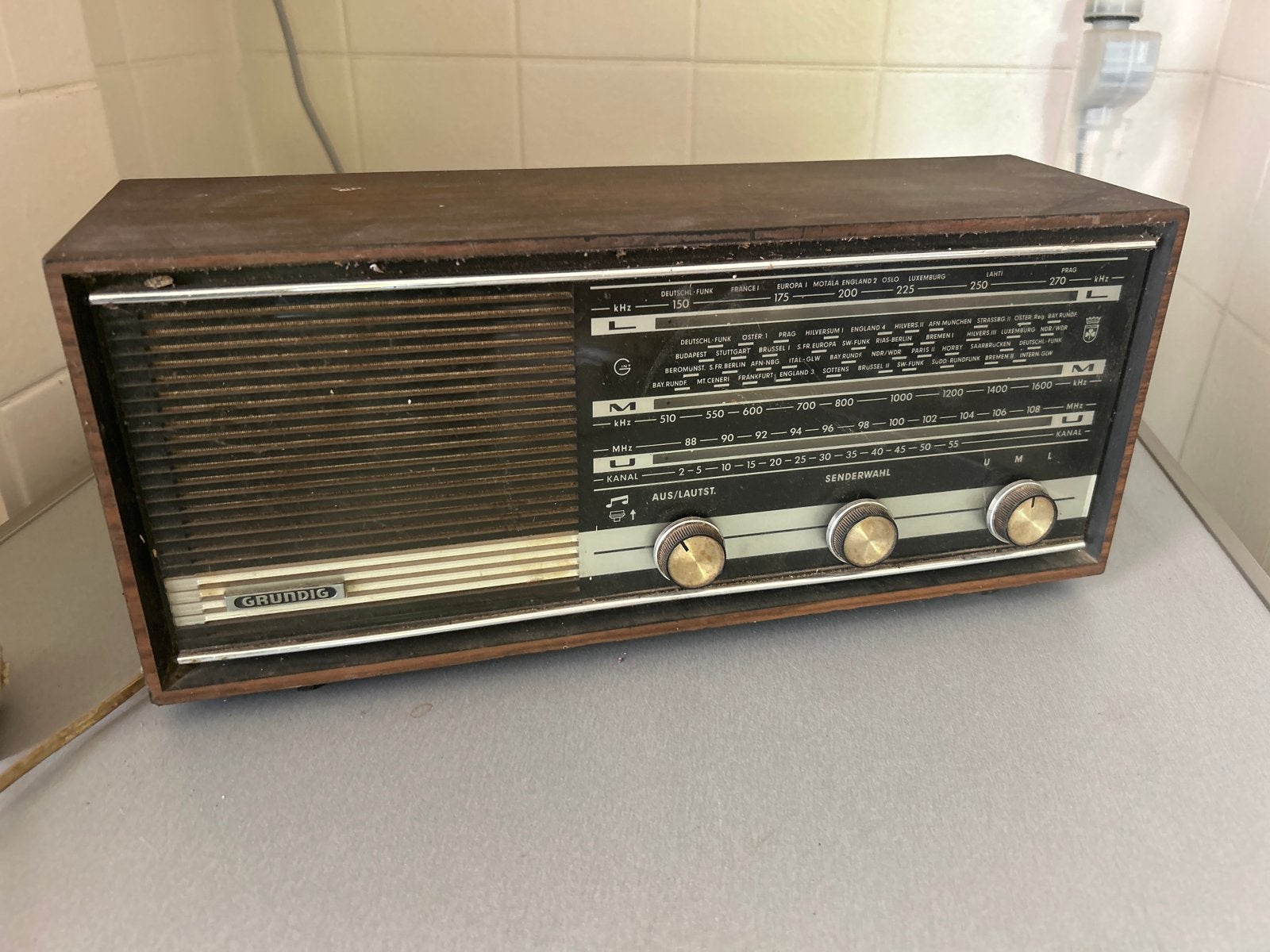 Vintage Grundig RF 110 a Alltransistor Radio, Ophalen of Verzenden, Gebruikt, Transistorradio