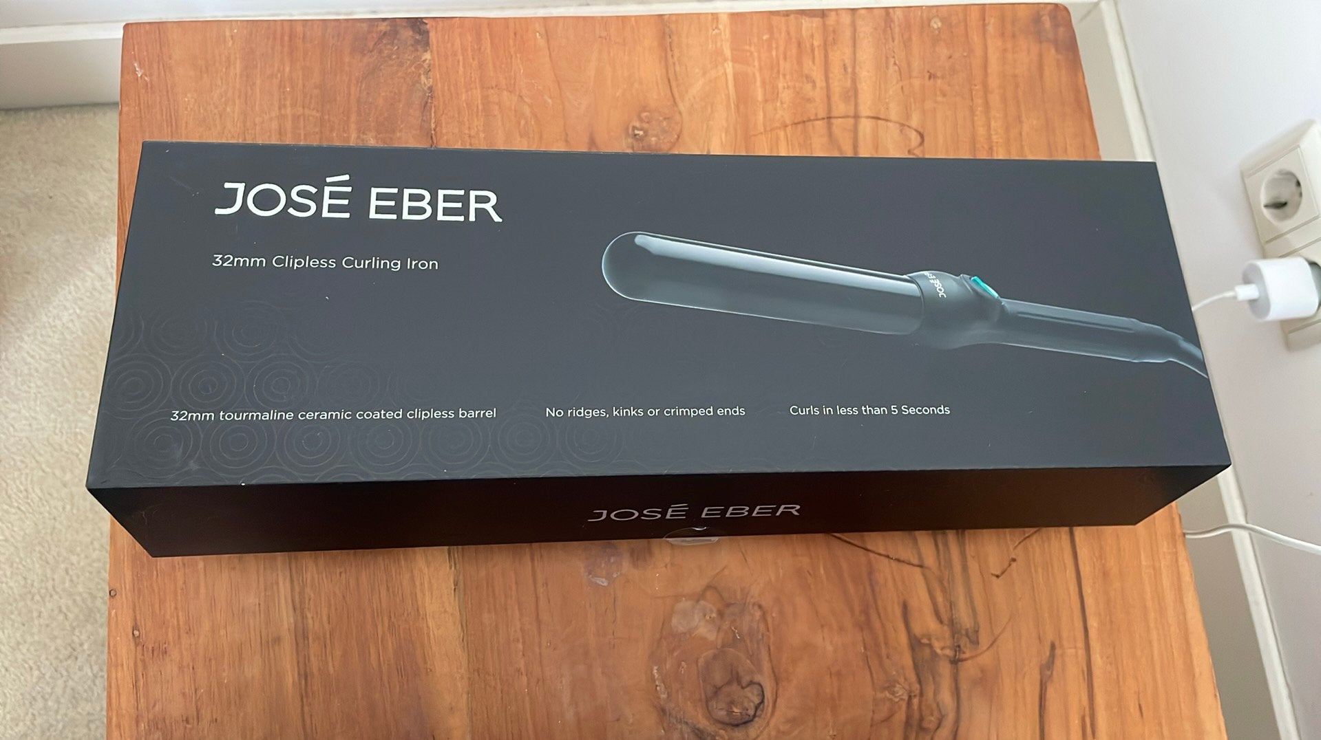 José Eber 32 mm clipless curling iron, Verzenden, Zo goed als nieuw, Scheren en Epileren