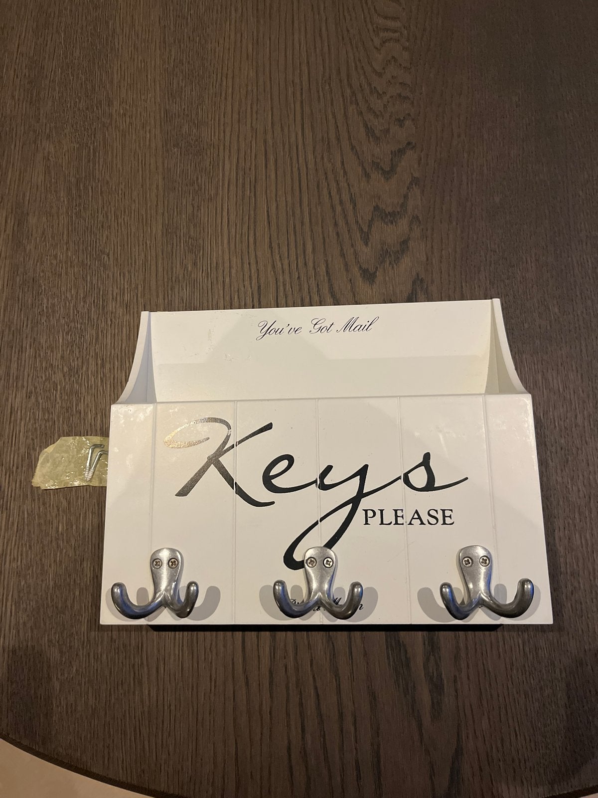 Riviera Maison sleutel en brievenkast 'Keys Please', Ophalen, Gebruikt, Hout, Overige typen