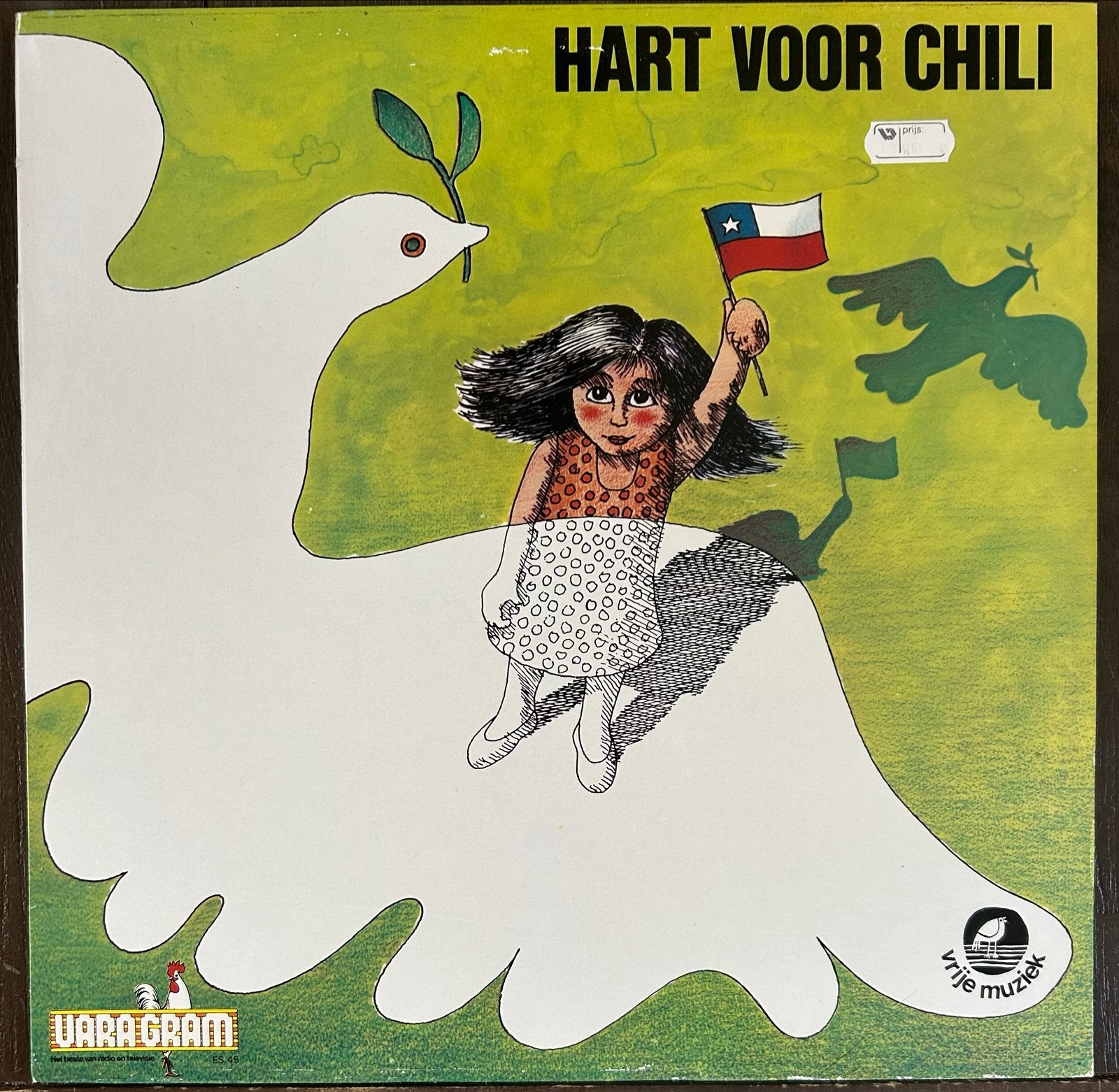 Hart voor Chili - Vrije Muziek LP (1977), LP, Gebruikt, Originele persing, Ophalen of Verzenden