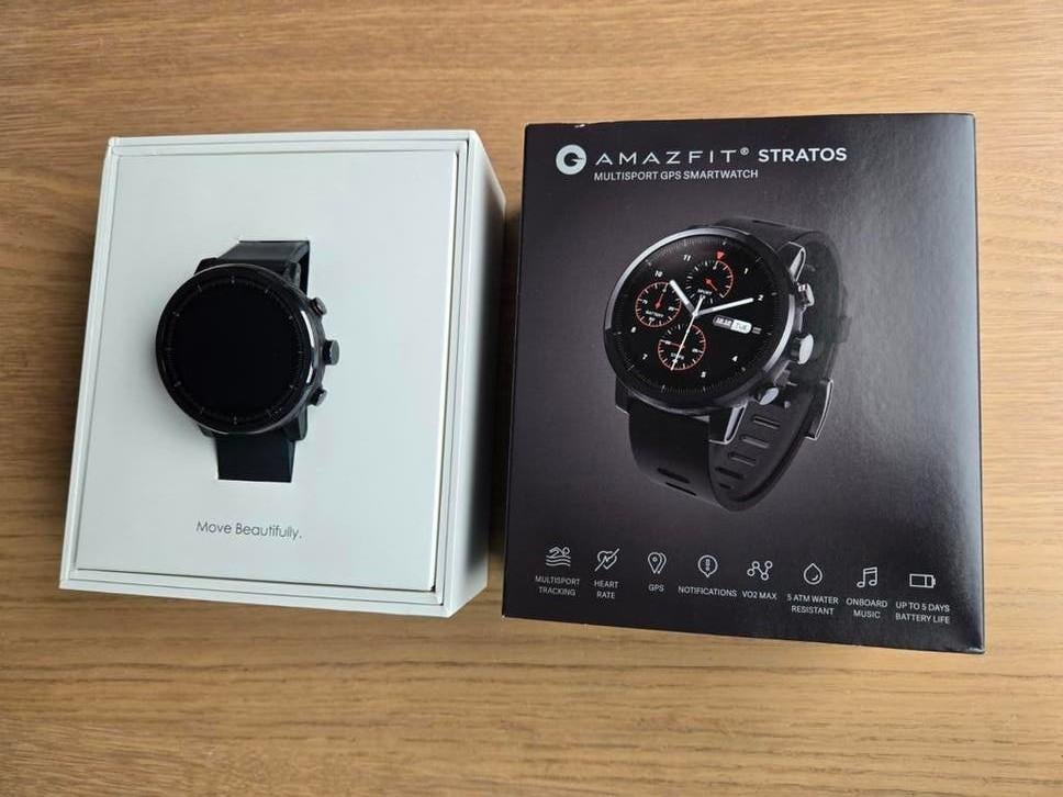 Amazfit Stratos smartwatch, in good condition., Ophalen, Amazfit, Zwart, Zo goed als nieuw