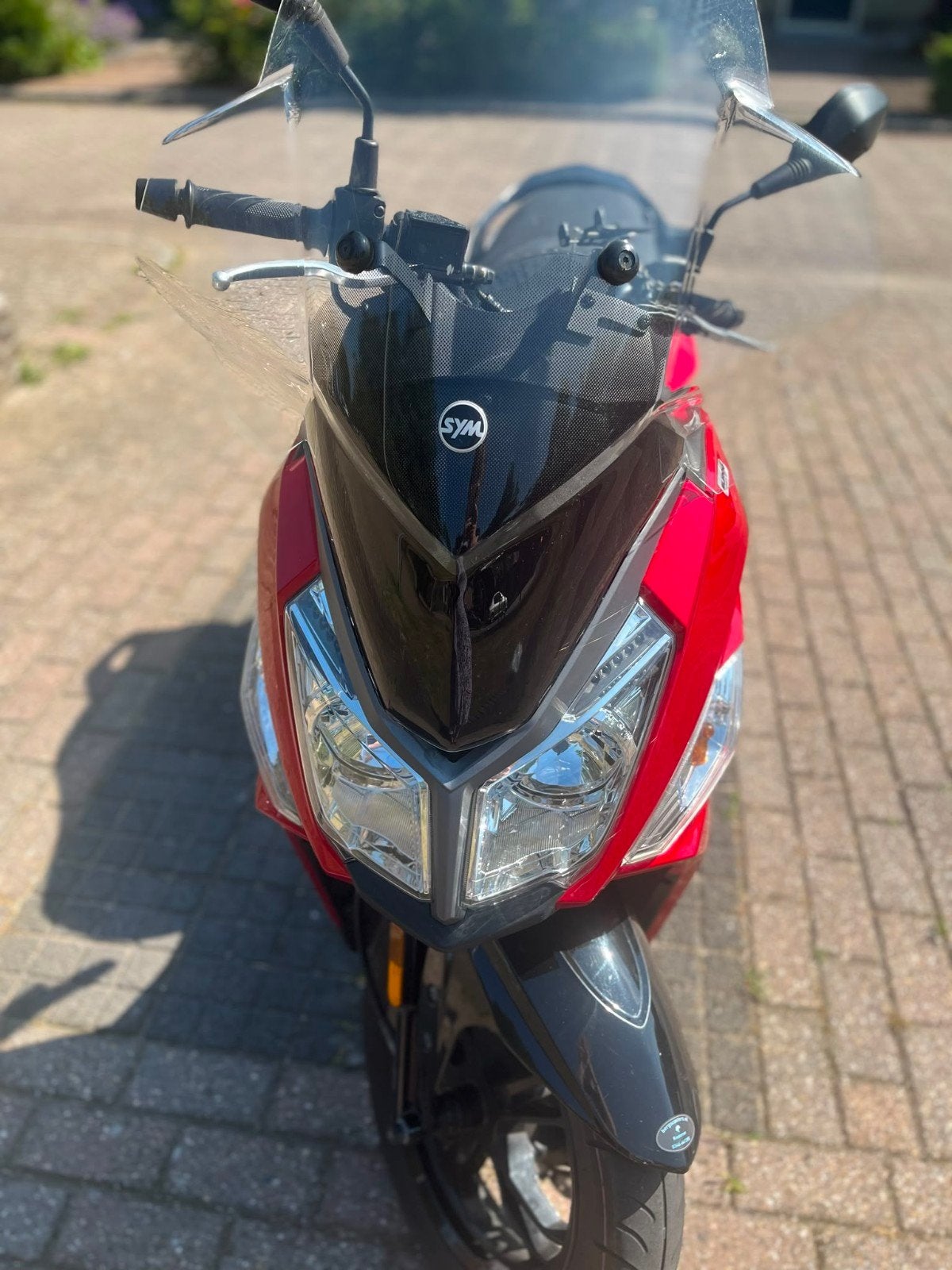 SYM Jet 14 50cc Scooter - Rood, Zo goed als nieuw, Fietsen en Brommers, Scooters | SYM, Ophalen of Verzenden