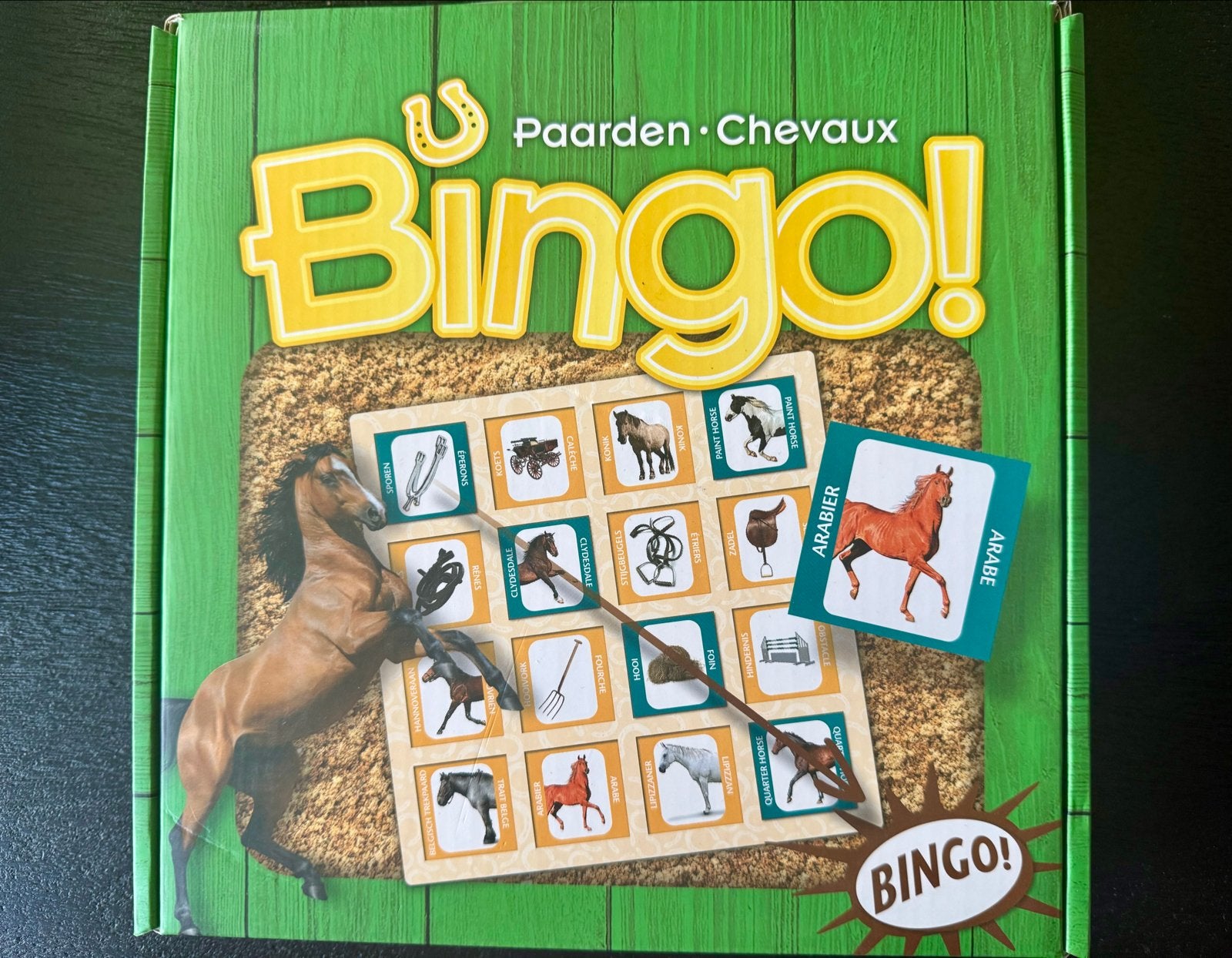 Paarden Bingo!, Drie of vier spelers, Ophalen of Verzenden, Zo goed als nieuw