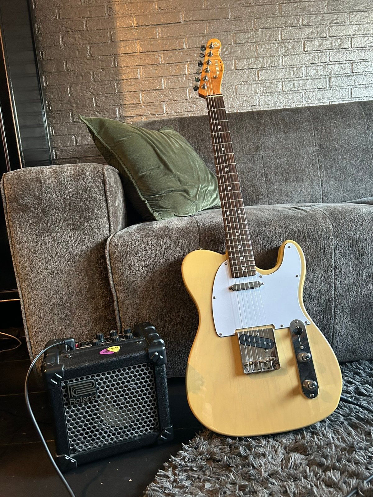 Telecaster met versterker, Muziek en Instrumenten, Met versterker, Zo goed als nieuw, Solid body, Ophalen