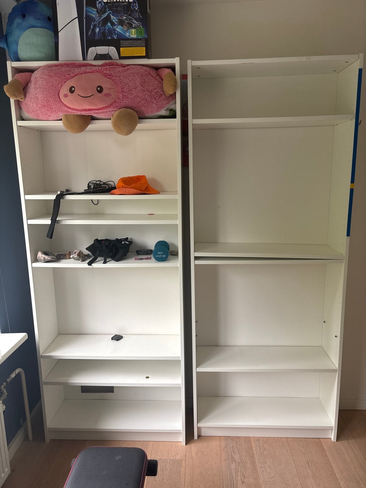 Witte Ikea Boekenkast - 200x80x50 cm - Gebruikt, Ophalen, Met plank(en), Gebruikt, 200 cm of meer