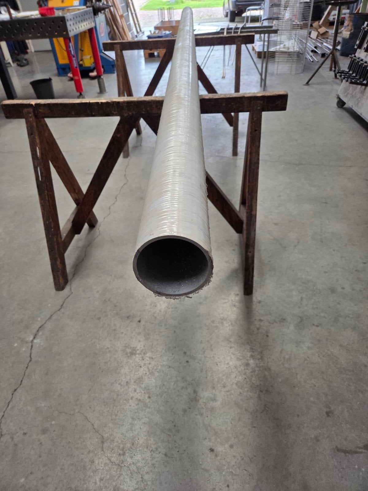 Aluminium buis 120x5mm, lengte 4,1 meter, Ophalen, Nieuw, Aluminium