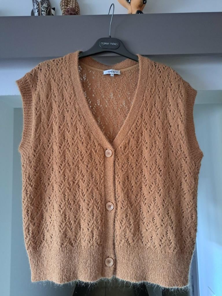 Terre Bleue, vest ajour, mt 40, Ophalen of Verzenden, Zo goed als nieuw, Maat 38/40 (M)