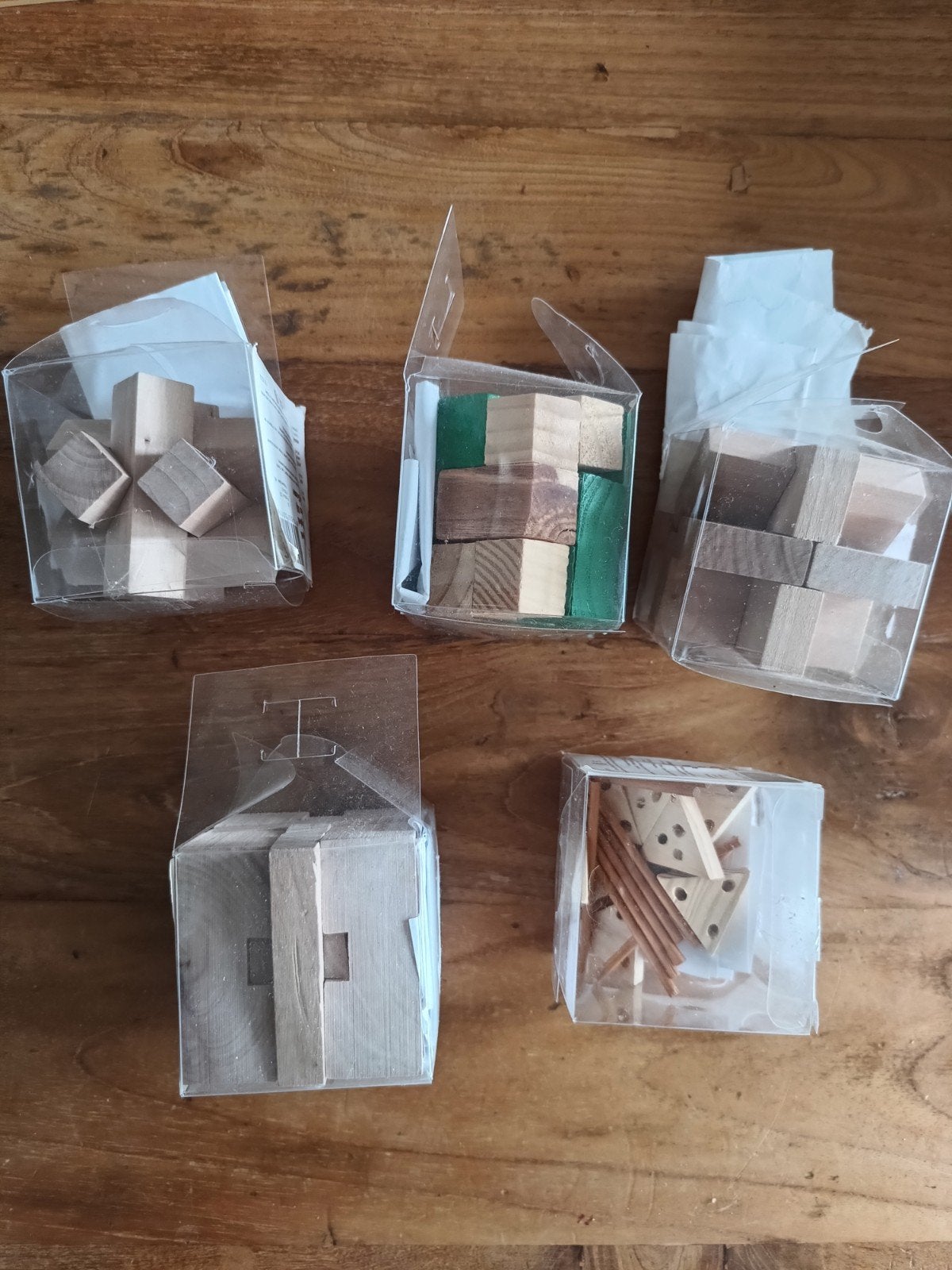 Iq spellen hout vijf stuks, Ophalen of Verzenden
