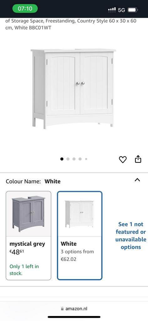 Sink cabinet, Ophalen of Verzenden, Zo goed als nieuw, Schuur