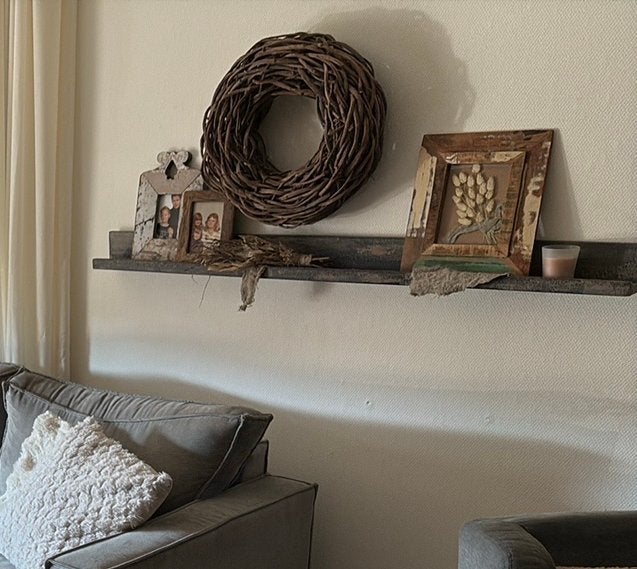 Houten wandplank, Huis en Inrichting, Woonaccessoires | Wandplanken en Boekenplanken, Ophalen, Zo goed als nieuw