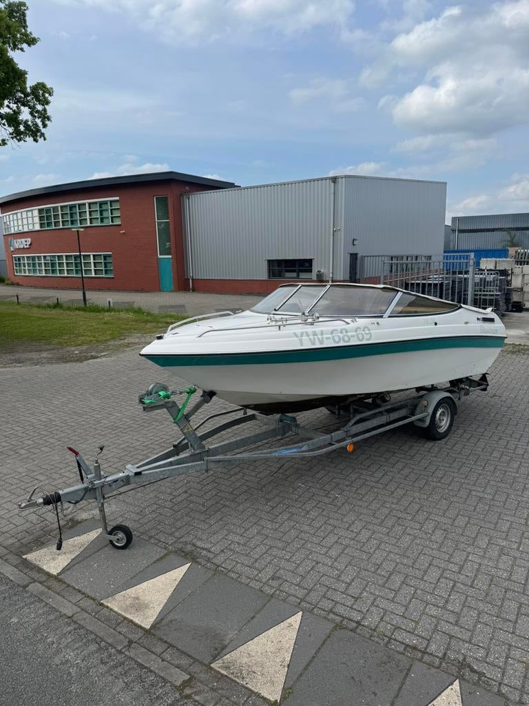 Speedboot glasstream 180 se 3.0 mercruiser incl trailer, Ophalen, Gebruikt