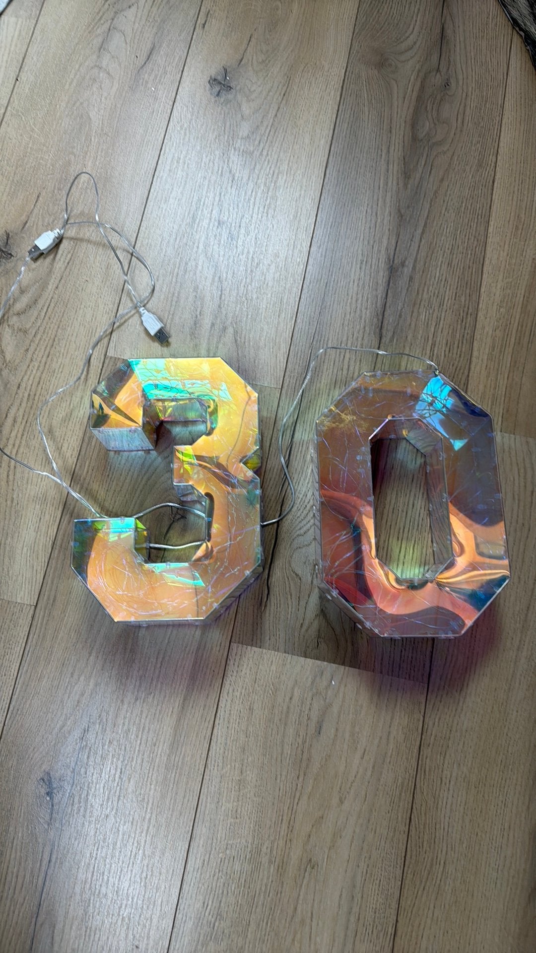 Te koop lamp 30 jaar kunnen ook los gebruikt worden, Ophalen of Verzenden, Zo goed als nieuw, Versiering