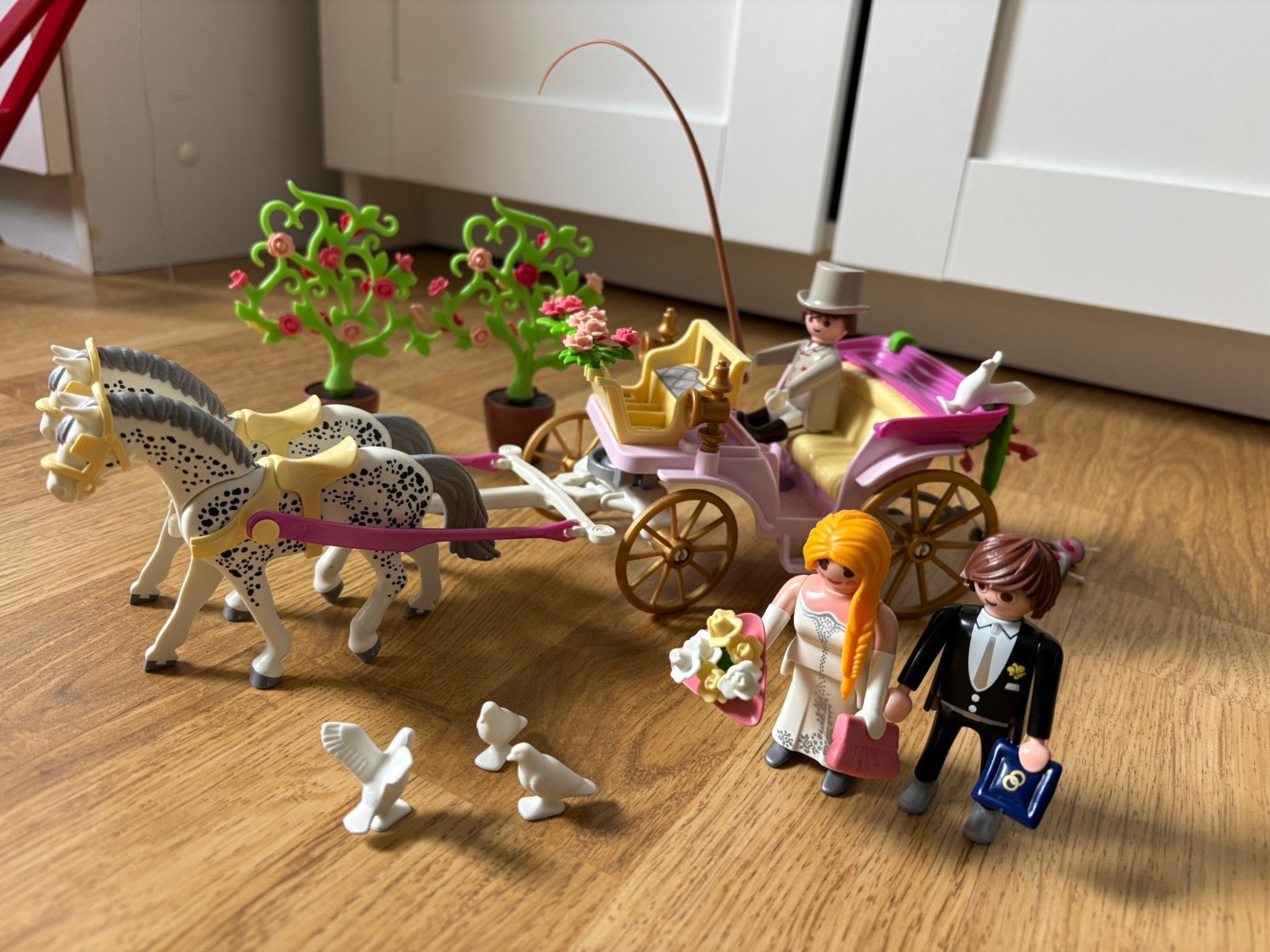 Playmobil Bruiloft Koets met Bruidspaar, Ophalen of Verzenden, Zo goed als nieuw, Jongen of Meisje
