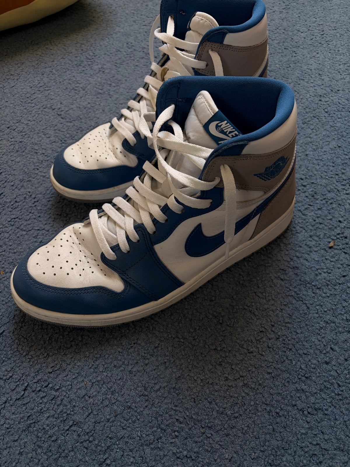 Nike Air Jordan 1 high OG true blue, Kleding | Heren, Ophalen, Blauw, Sneakers of Gympen, Zo goed als nieuw
