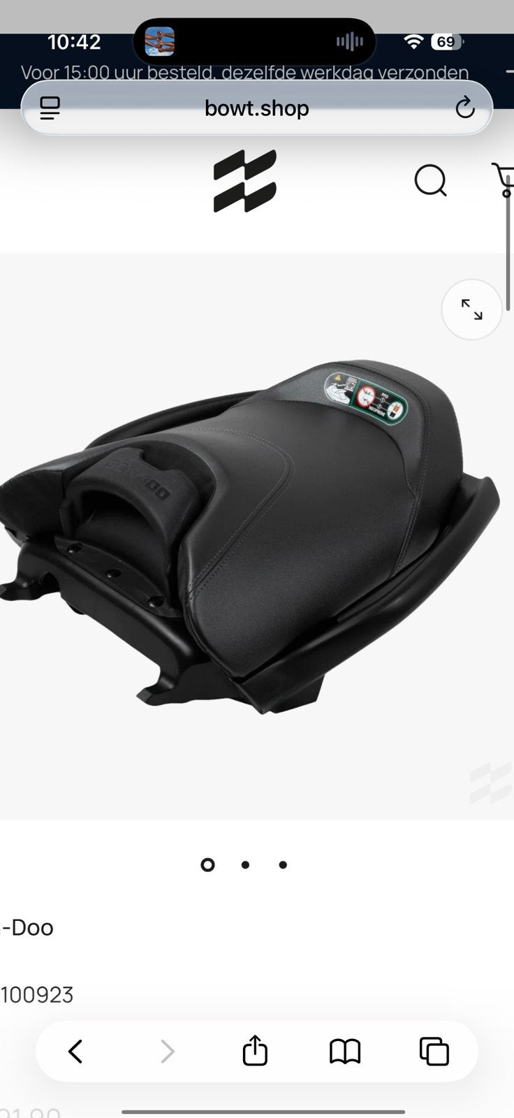 GEZOCHT SEADOO RXP 300 RS ZADEL, Ophalen of Verzenden, Zo goed als nieuw, Zadel, Piaggio