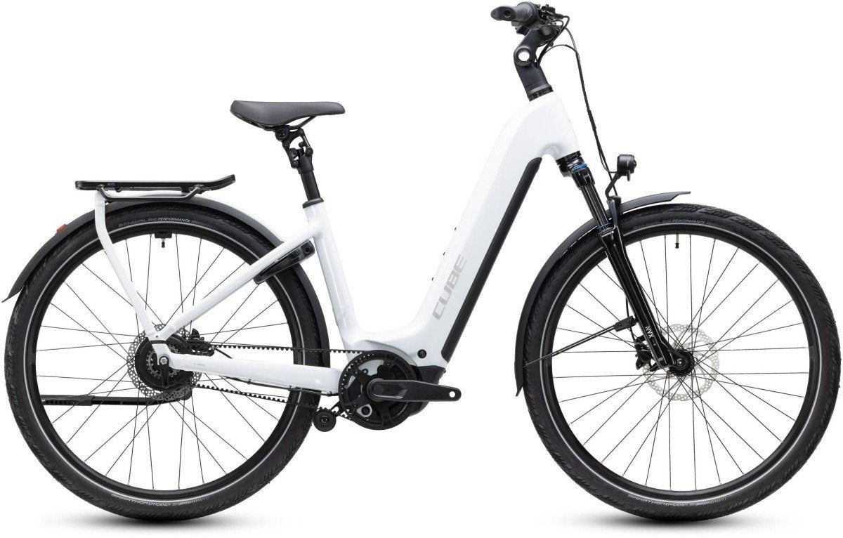 CUBE KATHM HYB DLX PRO 800 Dames Metallicwhite/Chrome EE50, Fietsen en Brommers, Elektrische fietsen, Ophalen, -, -, Nieuw