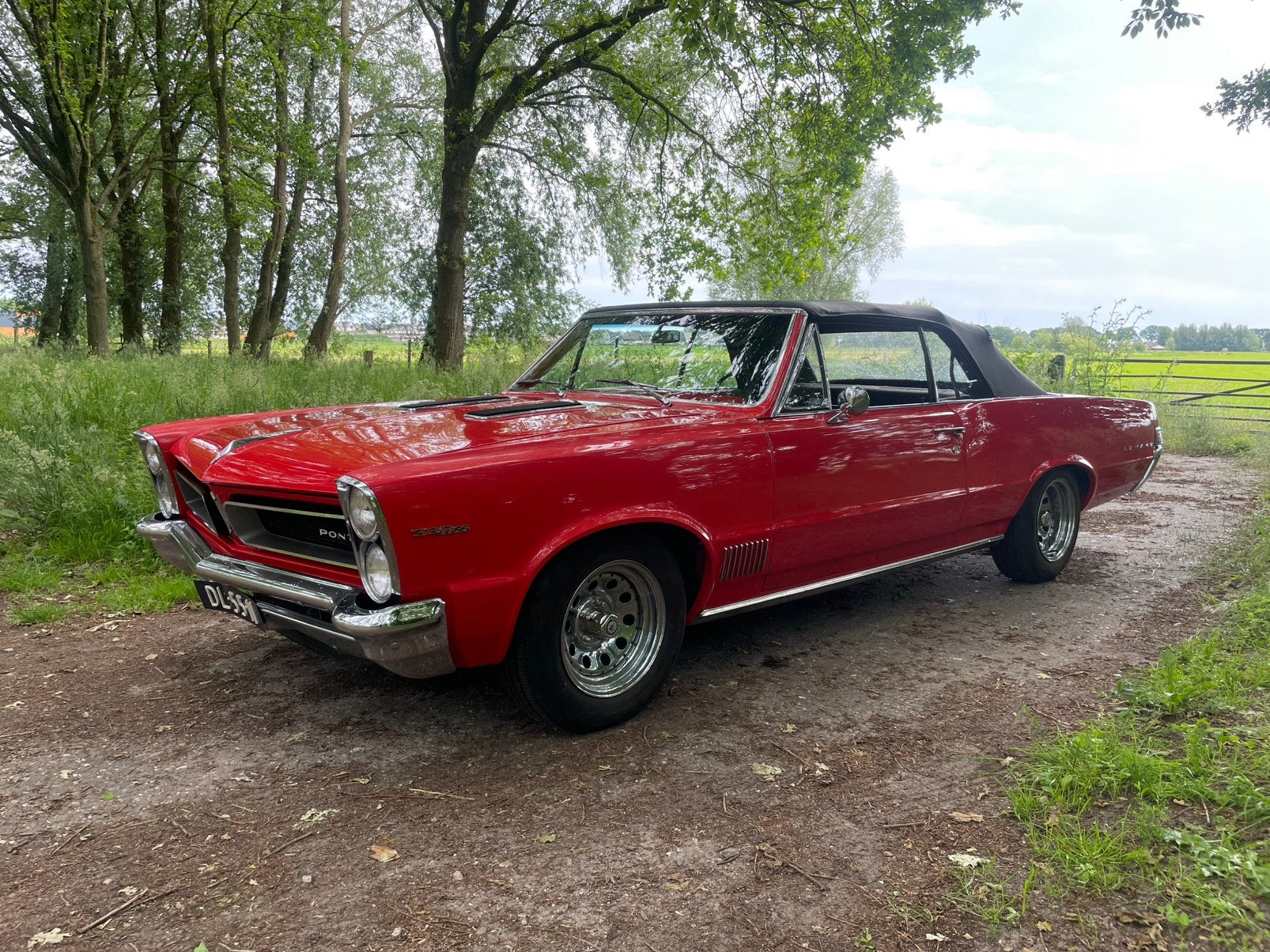 Pontiac Le Mans Cabrilolet 1965 V8 Rood!, Automaat, Achterwielaandrijving, Cabriolet, Particulier