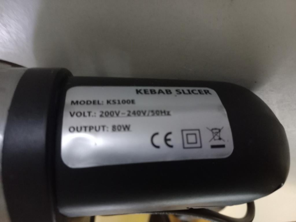 Kebab Slicer KS100E - Professionele Döner Kebab Snijder, Ophalen of Verzenden, Gebruikt